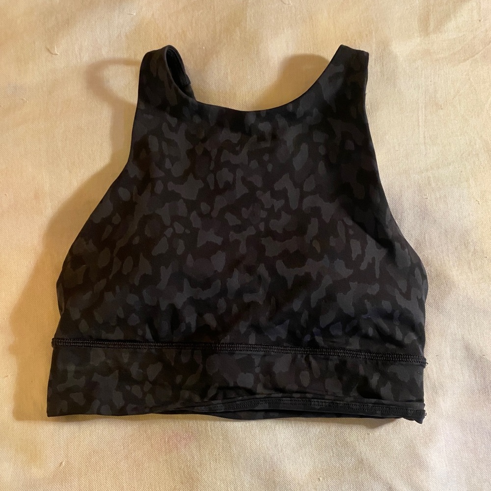 Lululemon leopard sports bra top
